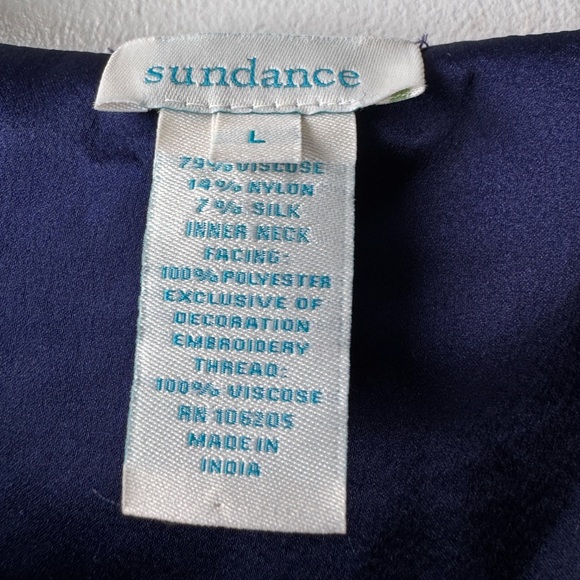 Sundance Purple Velvet Tunic with Floral Embroidery - Picture 3 of 9